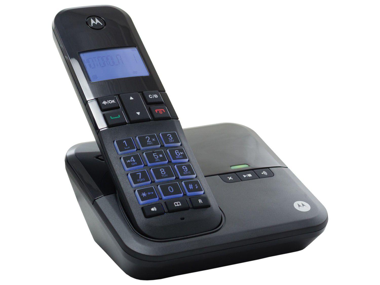 Telefone Sem Fio Motorola MOTO4000SE Multi Ramal Com Identificador De 