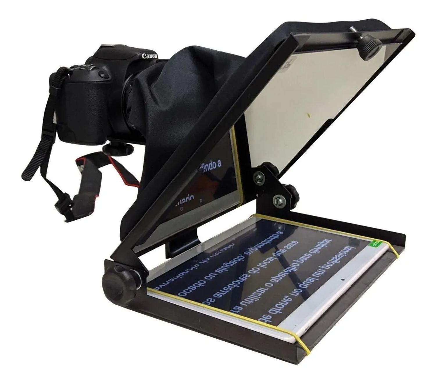 Teleprompter Portatil 10,5 Handycam Dslr Tele Prompter IMP