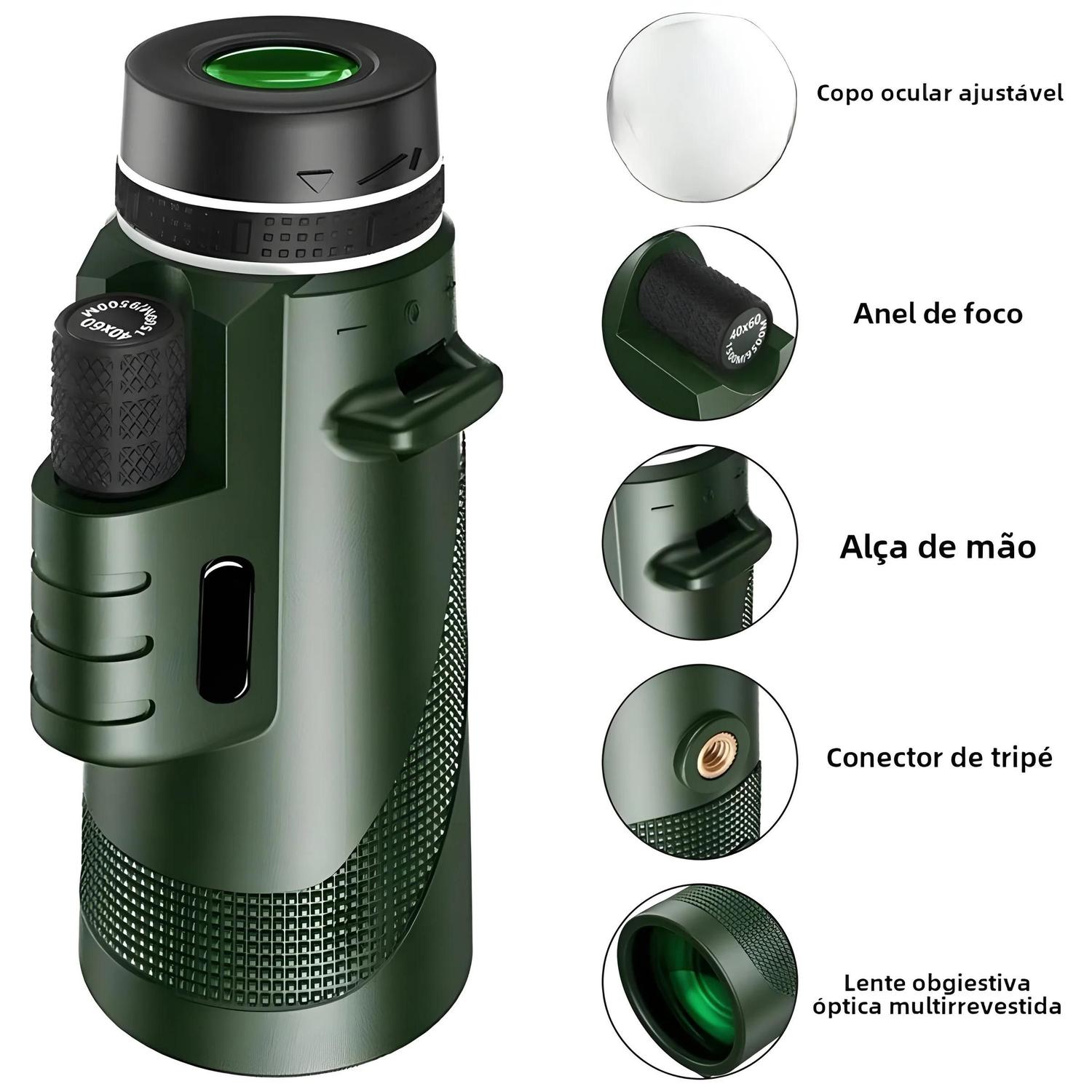 Imagem de Telescópio Portátil HD 5000M Dobrável Com Zoom Mini Poderoso Para Caça Esportes Camping Ao Ar Livre