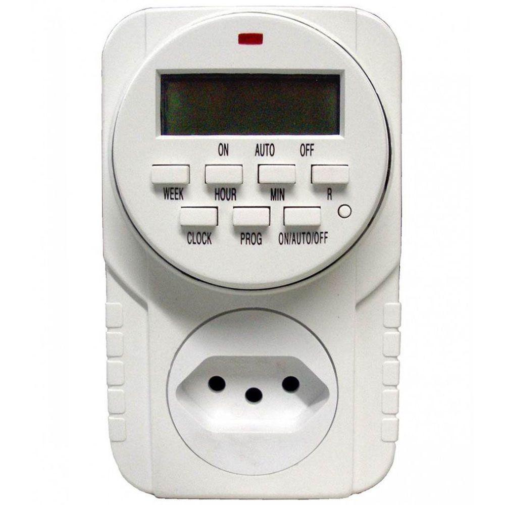 Tele Timer Octo Temporizador Digital de Tomada Bivolt 6610 DNI - Temporizador de Tomada ...