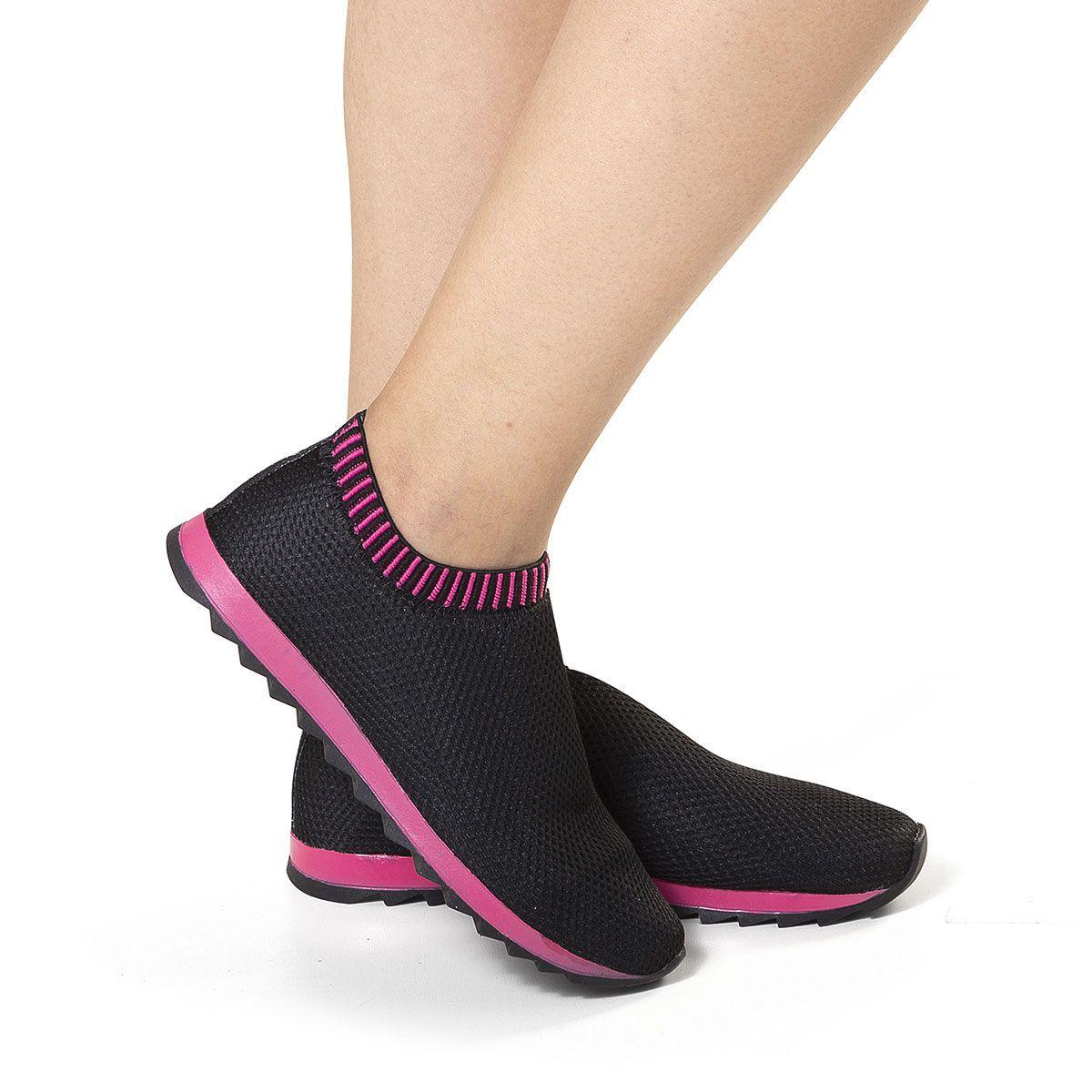 Tênis Academia Feminino Casual Estilo Meia Sem Cadarço Slipper Neon - Passo  Leve - Moda Feminina - Magazine Luiza