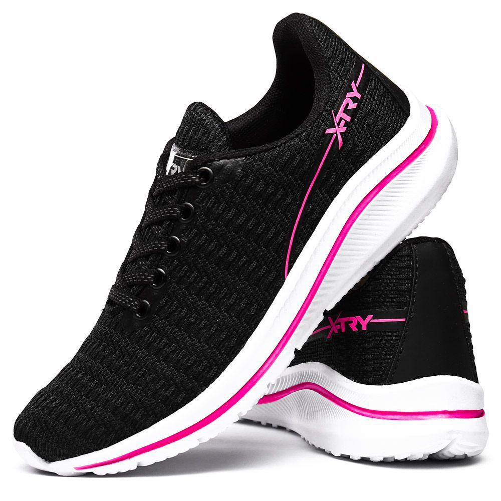 tenis academia feminino preto