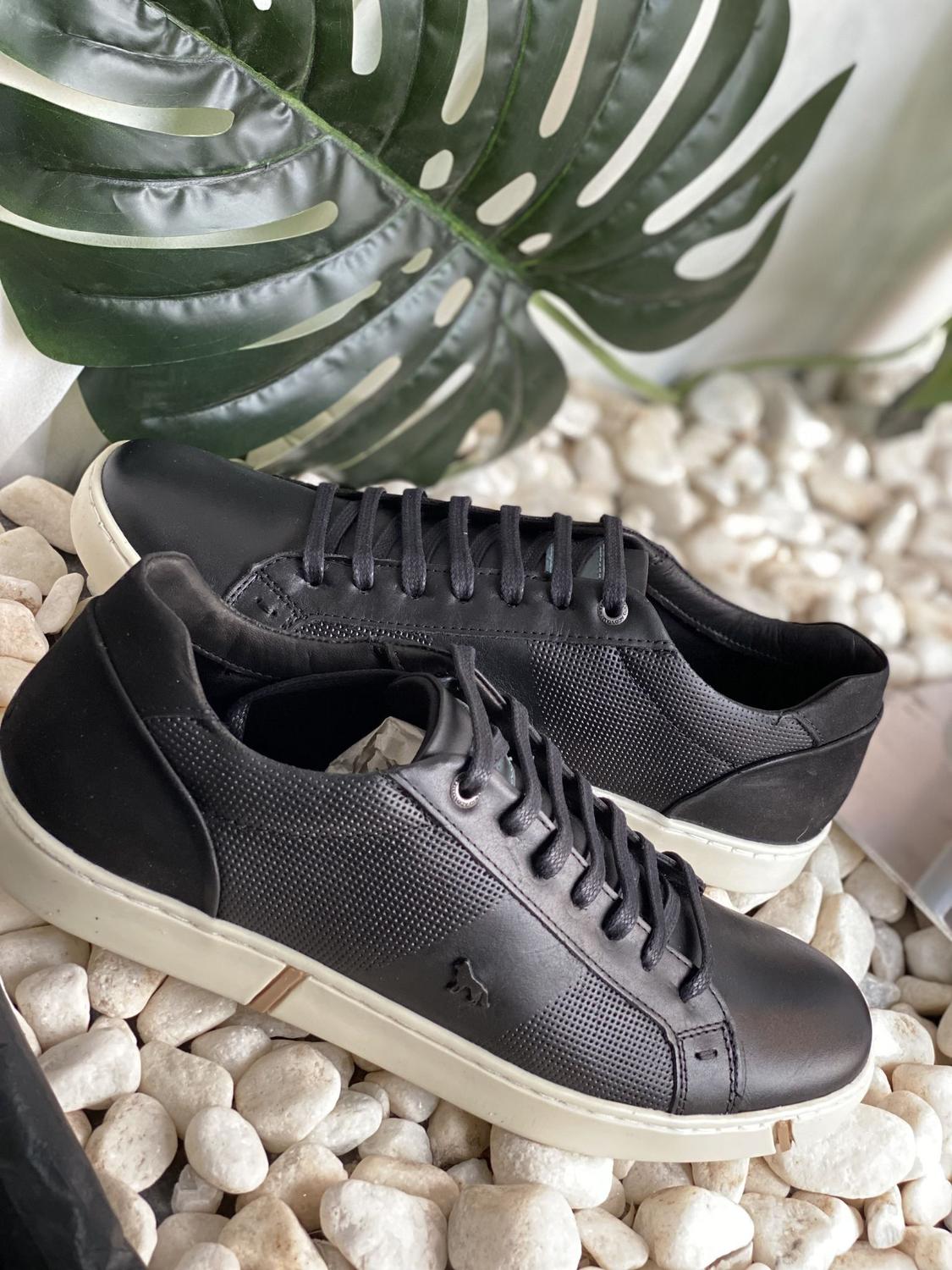 Tênis Acostamento Couro Preto - Outros Moda e Acessórios - Magazine Luiza