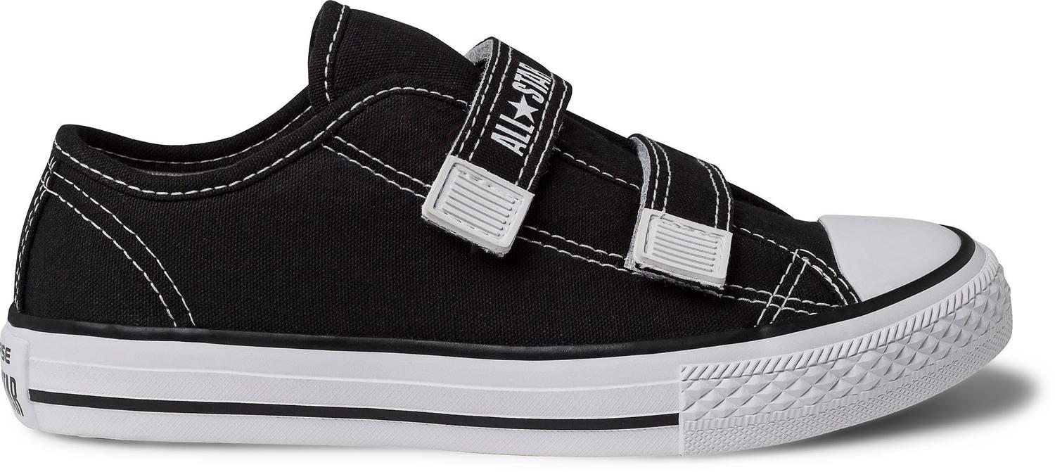 all star infantil com velcro preto