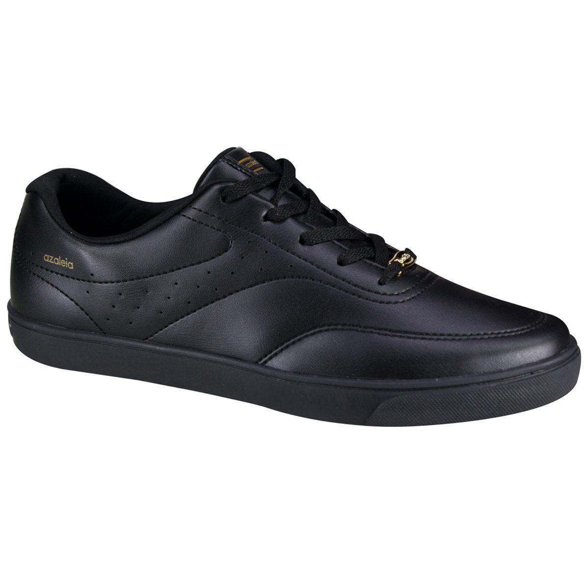 tenis azaleia preto feminino