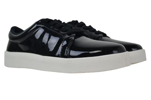 tenis bebece preto verniz