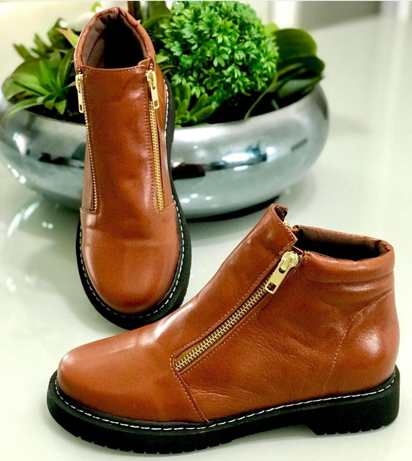 Tenis Bota em couro na cor caramelo, com solado super leve tamanho 36 -  Raydarck - Outros Moda e Acessórios - Magazine Luiza