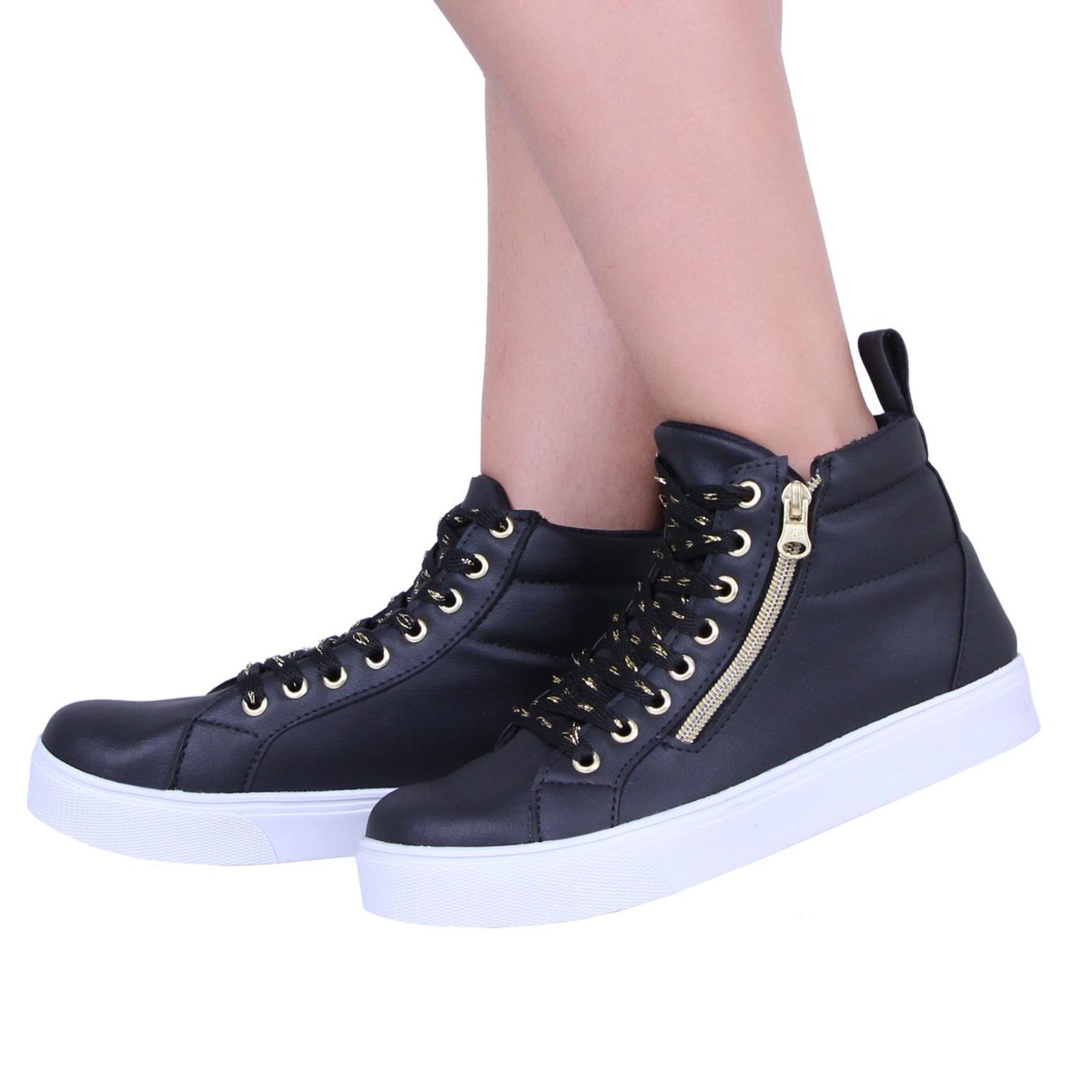 Tenis botinha feminina bota treino academia cano longo rosa - R$ 67.90, cor  Rosa (cano alto, casual, com sola alta, com solado alto, confortável)  #51038, compre agora | Shafa