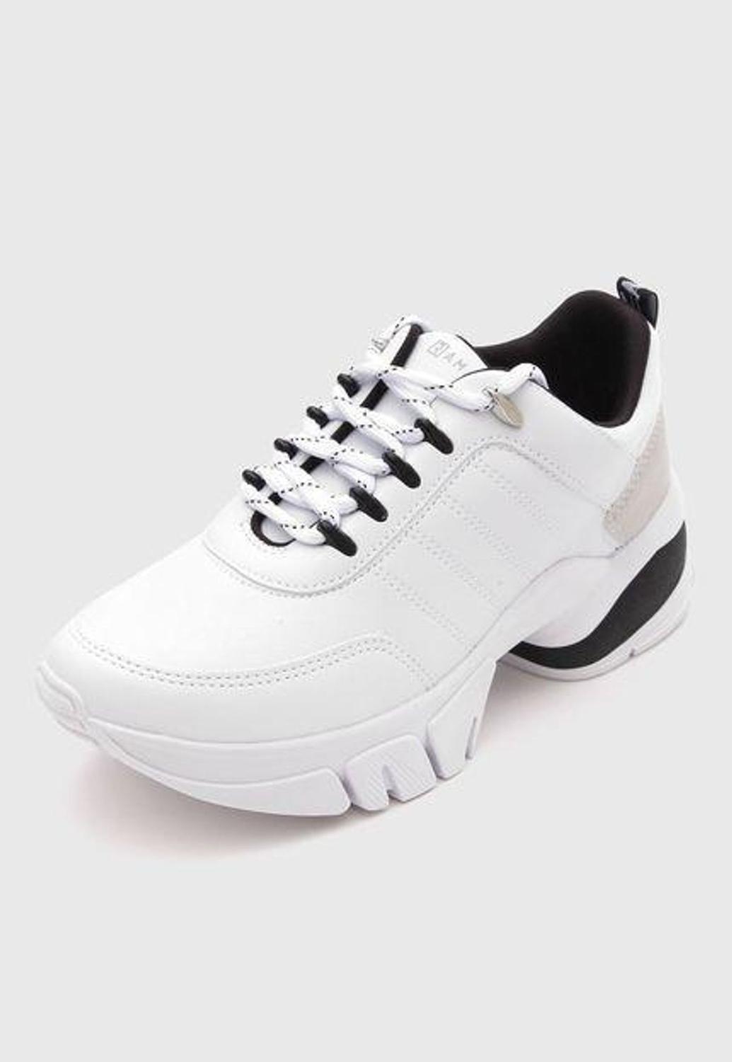 Tênis feminino ramarim sneaker solado alto tendencia - R$ 200.00, cor Branco  (casual) #94139, compre agora | Shafa