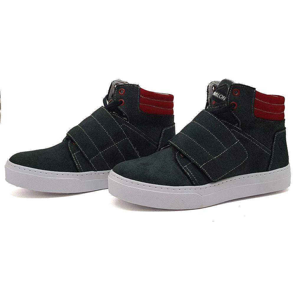 tênis alto vermelho