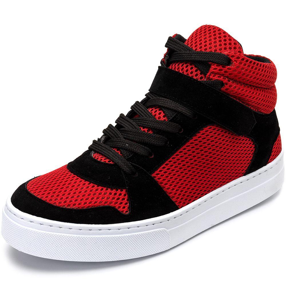 tenis preto com vermelho feminino