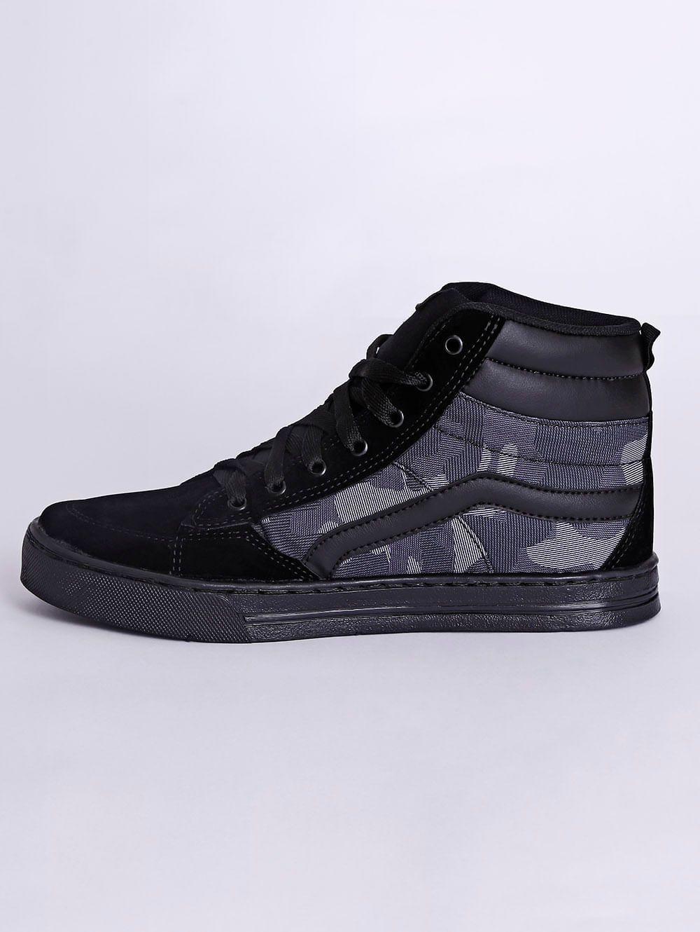 Tênis Cano Alto Masculino Vels Preto Camuflado - Tênis Masculino - Magazine  Luiza