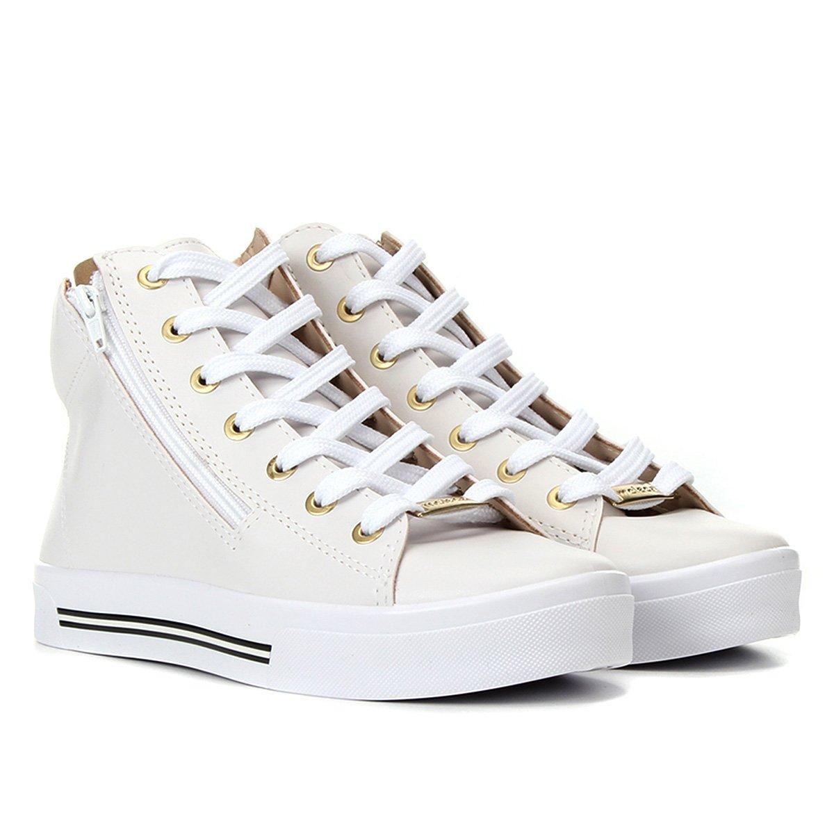 Tênis Cano Alto Moleca Flatform Ziper Lateral Feminino - Tênis Feminino - Magazine Luiza