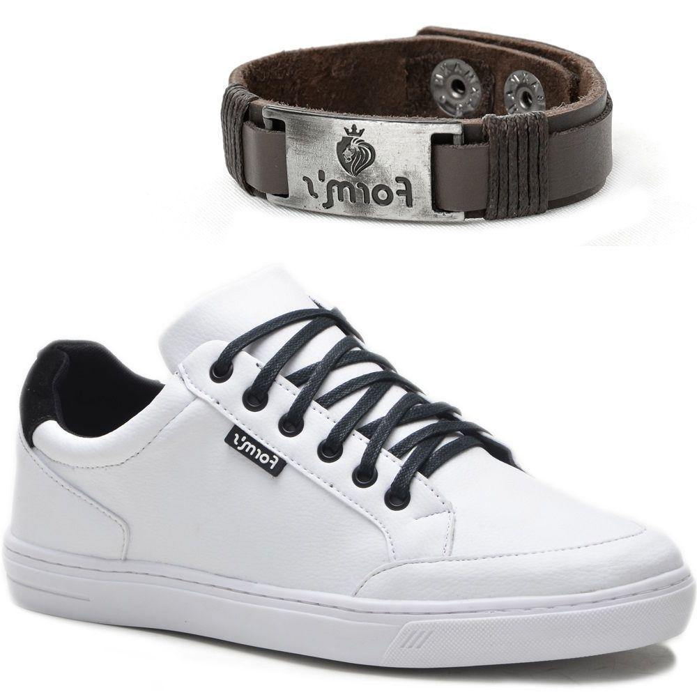 Tênis Cano Baixo Masculino Casual com Pulseira Form's Branco - Calçados  Masculinos - Magazine Luiza