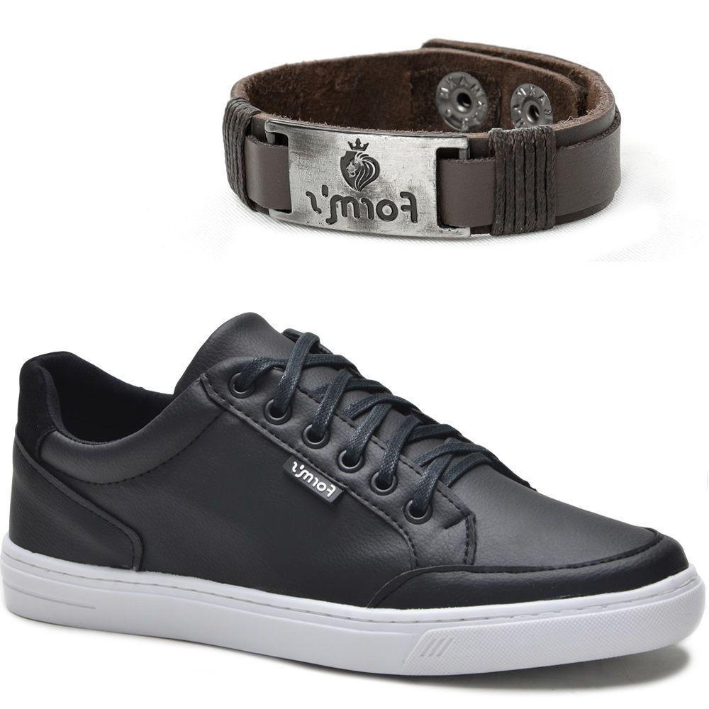 Tênis Cano Baixo Masculino Casual com Pulseira Form's Preto - Calçados  Masculinos - Magazine Luiza