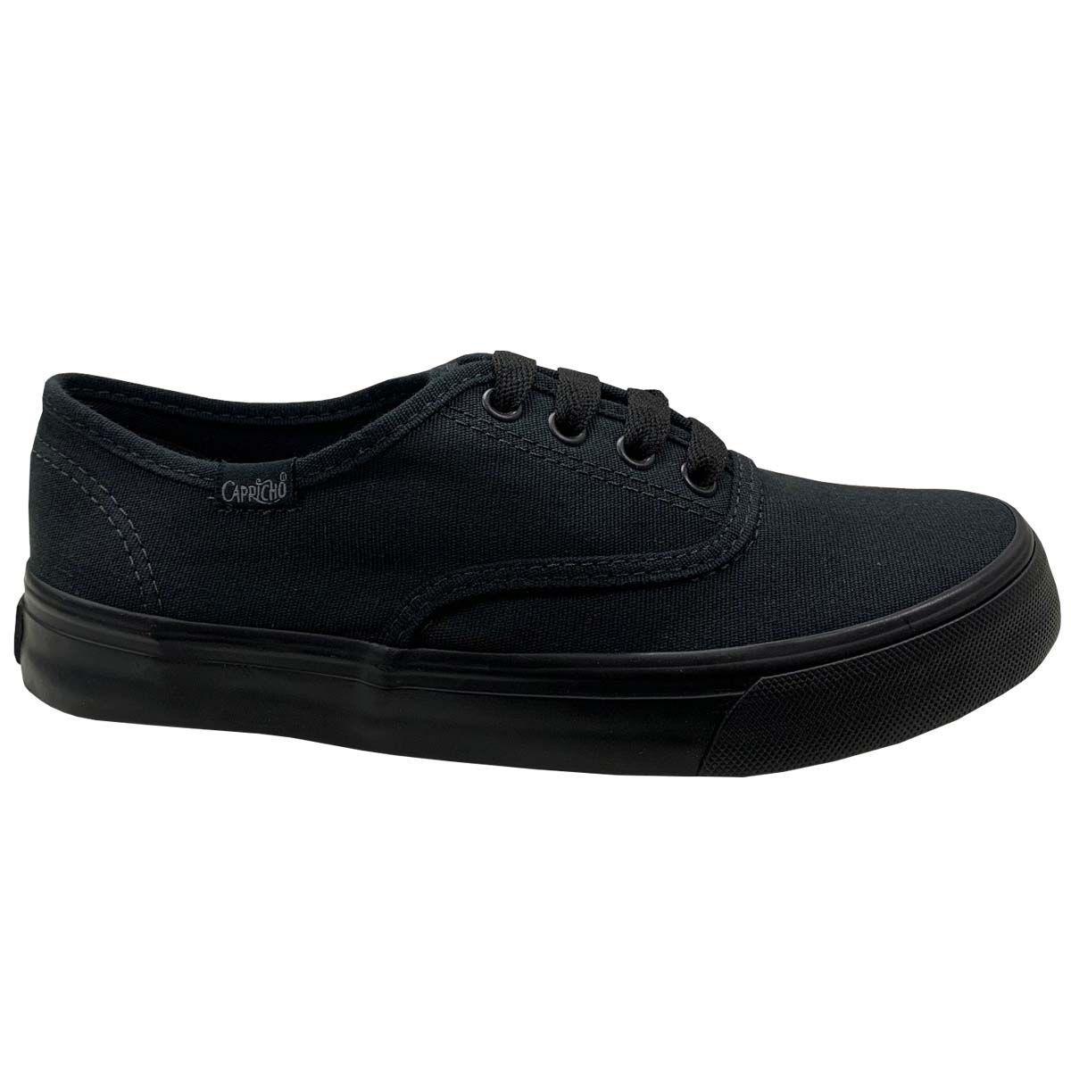 tenis capricho lanai canvas preto