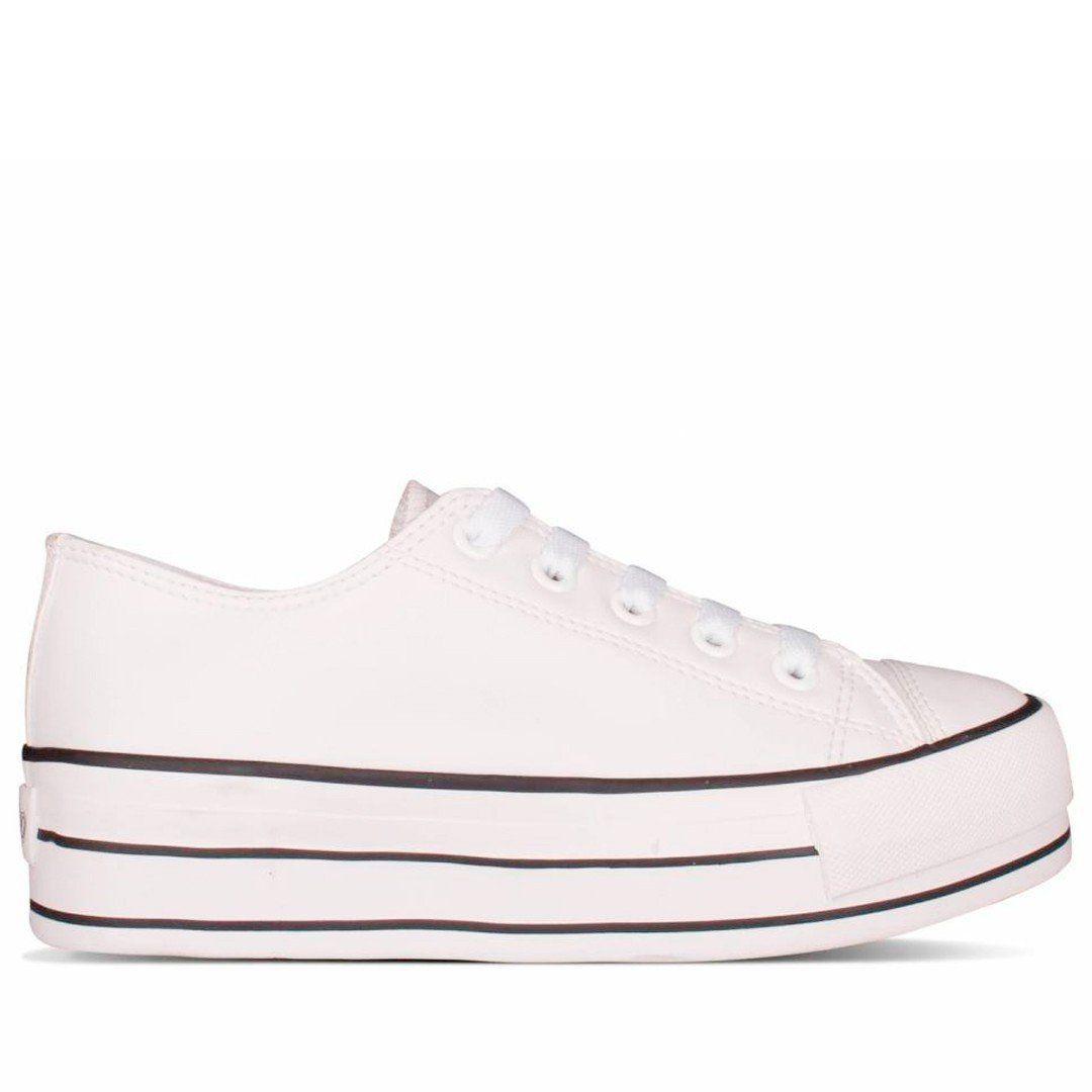 tenis capricho branco plataforma