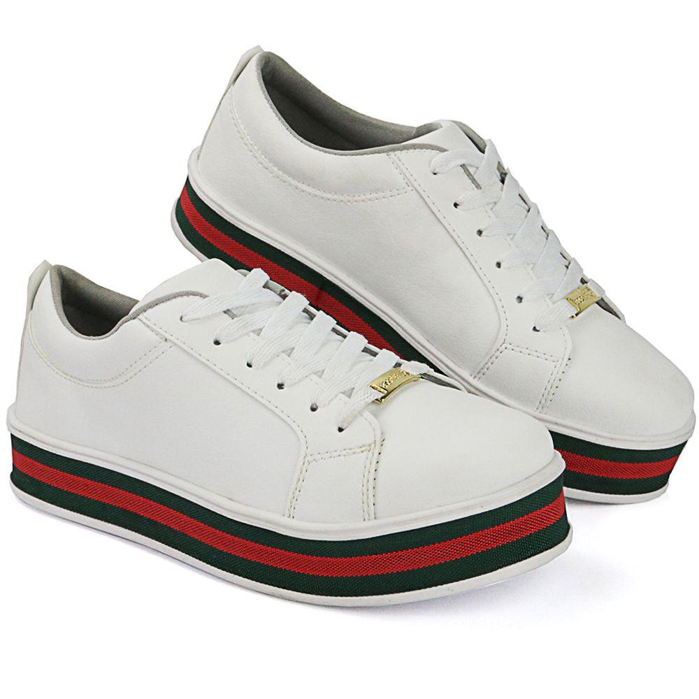 tenis preto com cadarço branco feminino