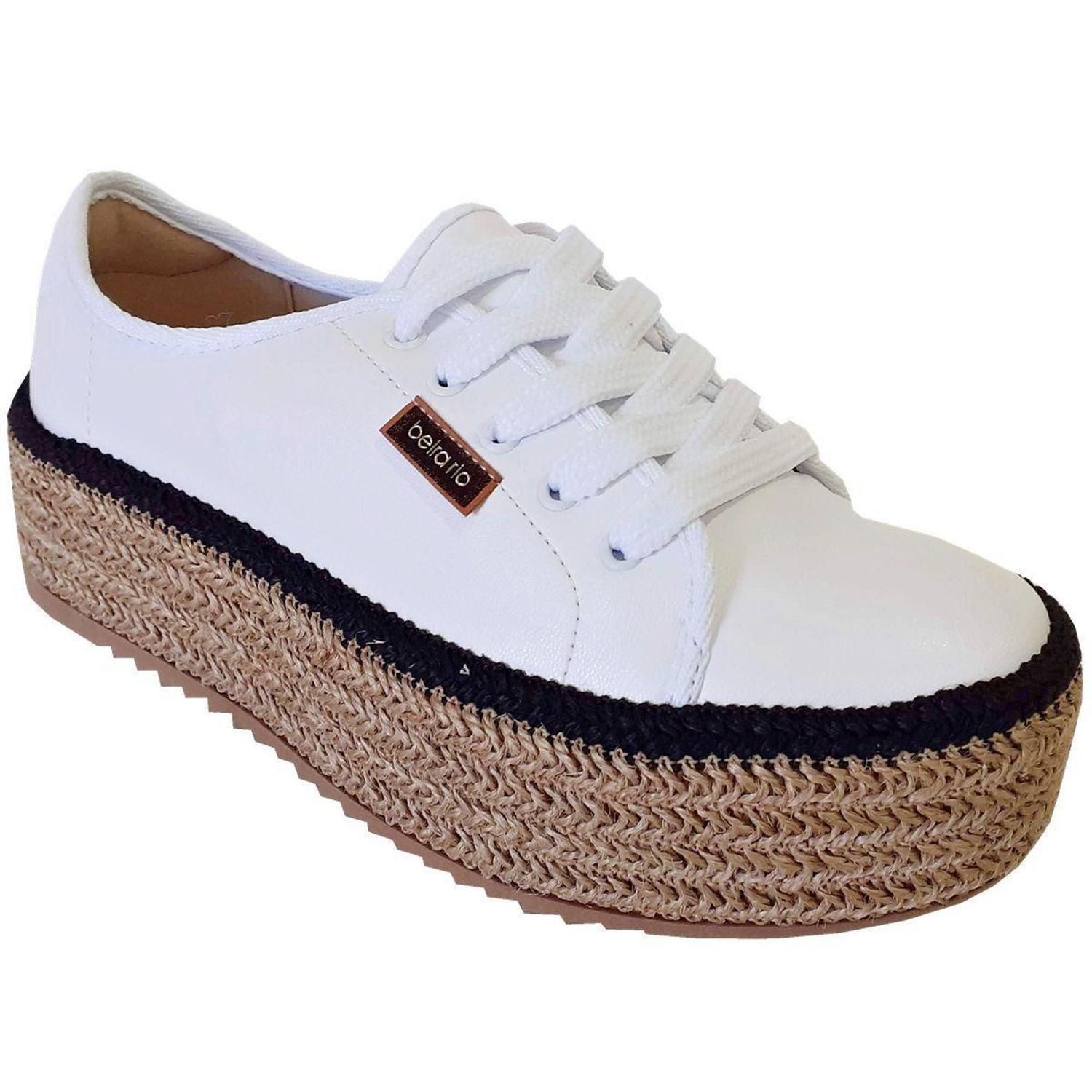 Tenis Casual Feminino Sola Alta Flatform Beira Rio 4232204 - Calçados  Femininos - Magazine Luiza