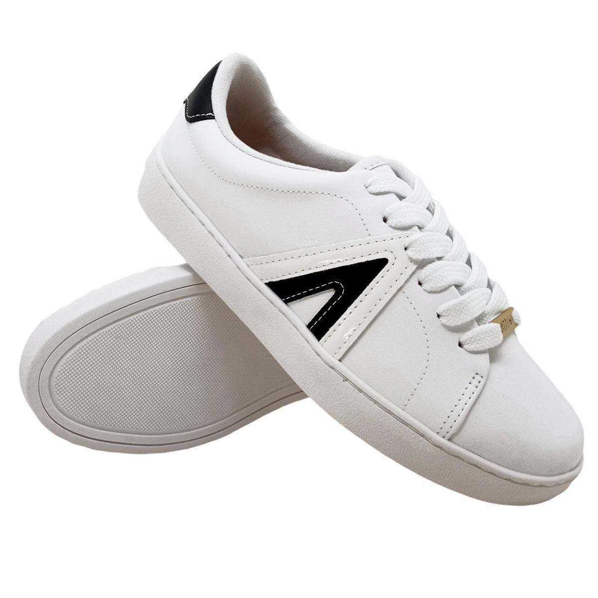 Tênis Casual Tenis Branco Vizzano Verniz Tênis Vizzano Branco
