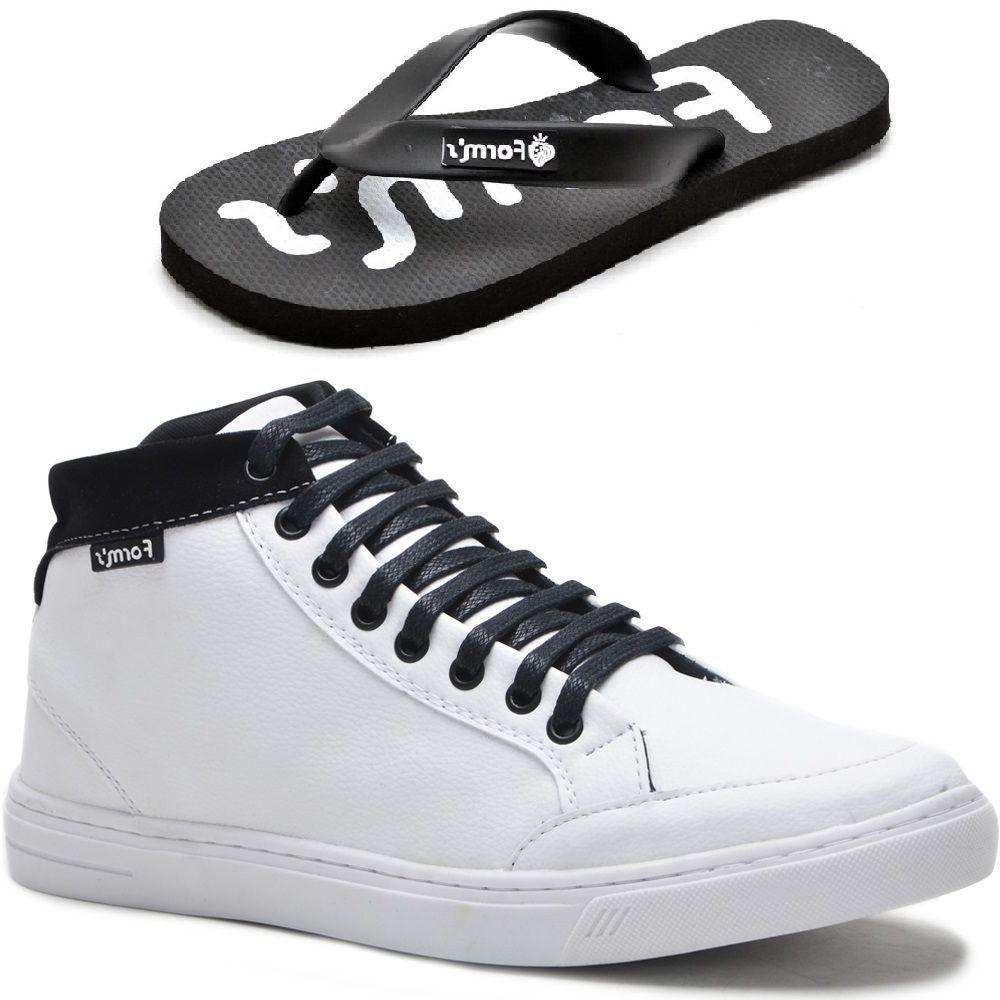 tenis casual masculino cano alto
