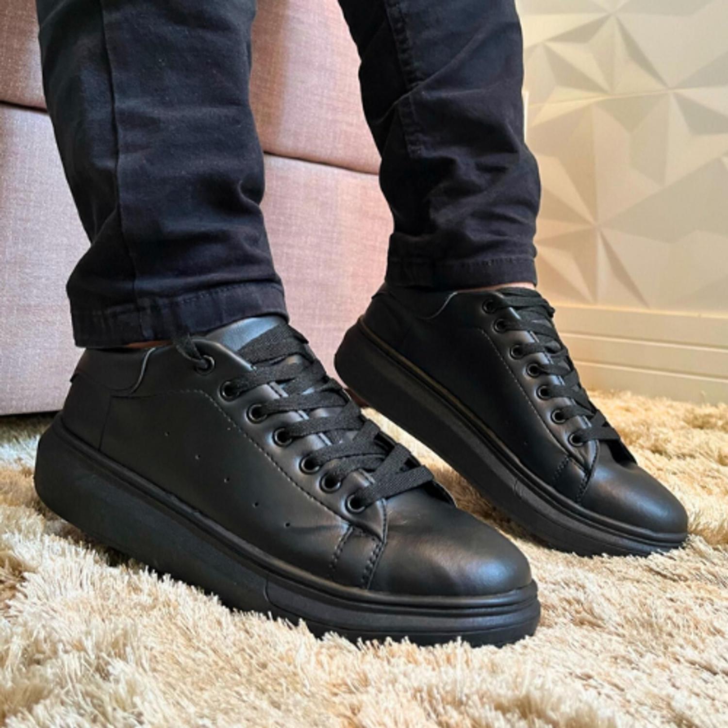 Tênis Preto Tenis Masculinos Da Moda Moda Masculina Tenis Preto