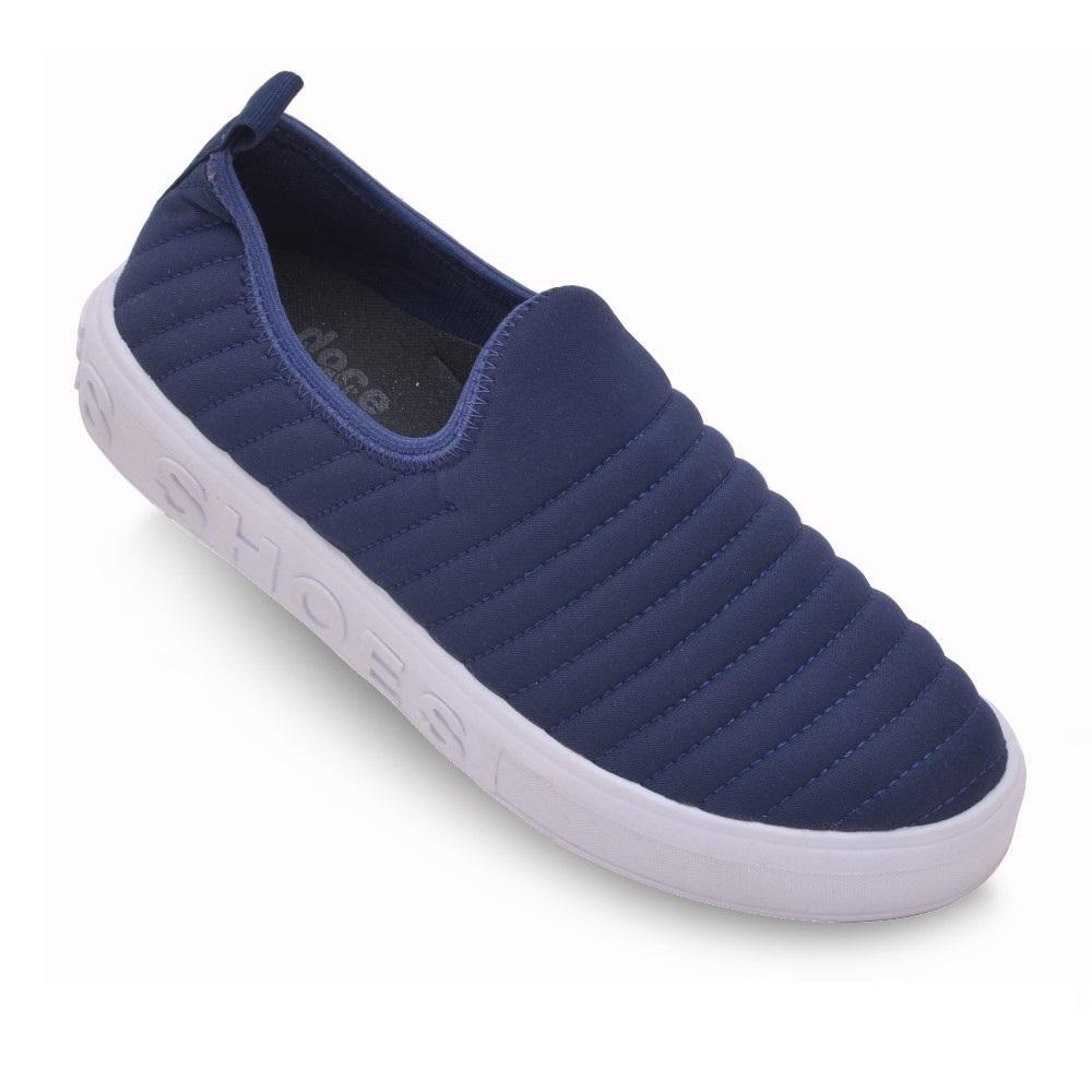 Tênis Slip On Feminino Bordado Alto Relevo Marrom Valentina