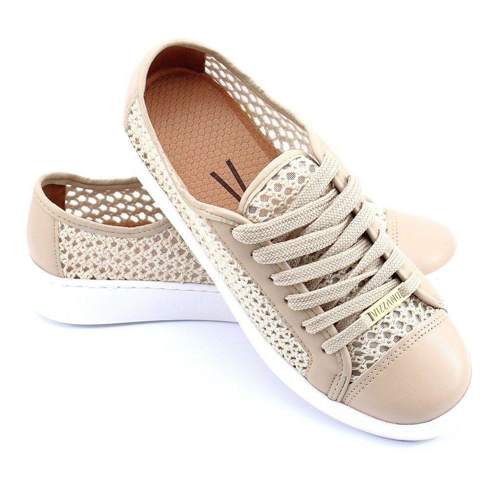 slip on vizzano tramado feminino