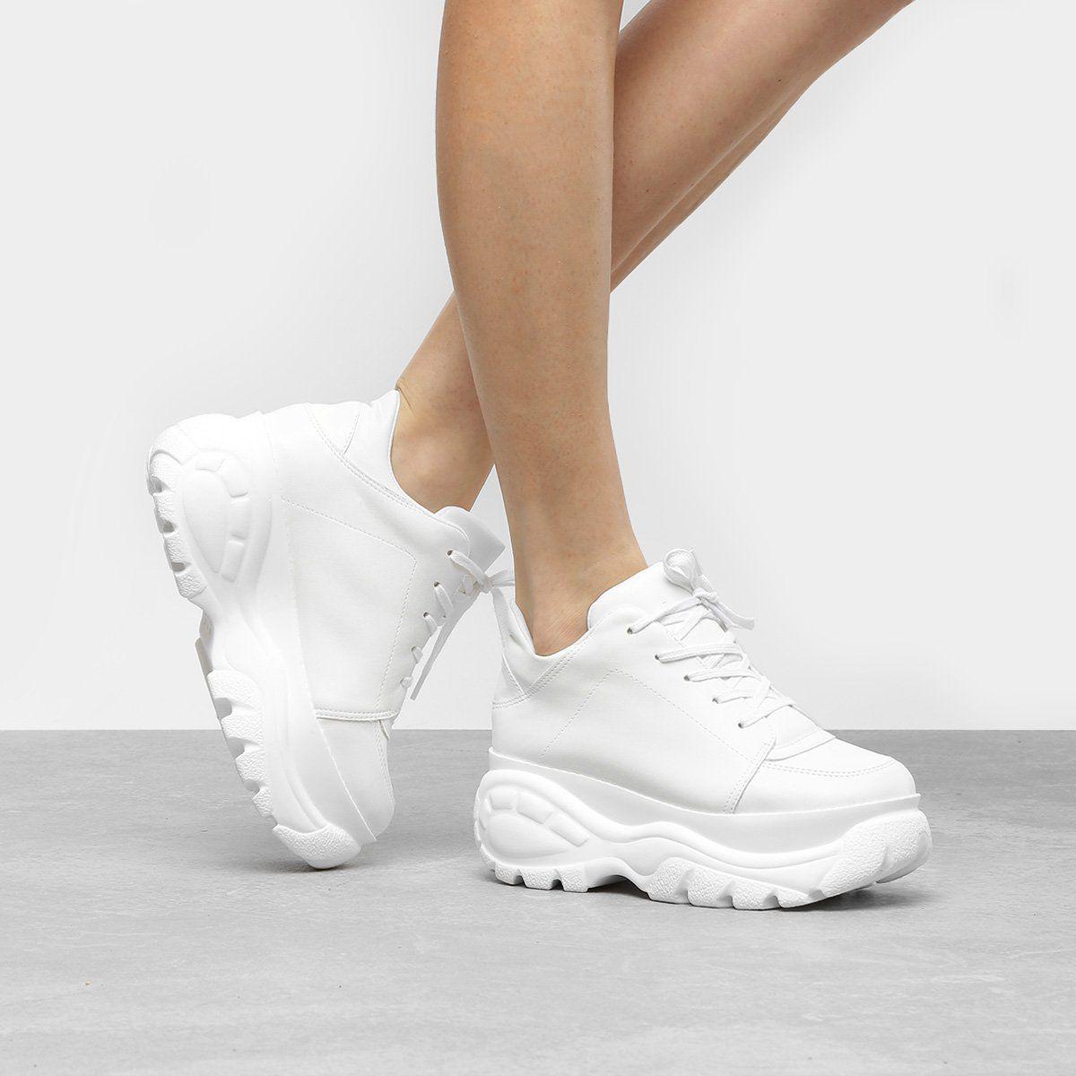 Tênis Branco Tenis Plataforma Zattini Loja Passarela Passarela