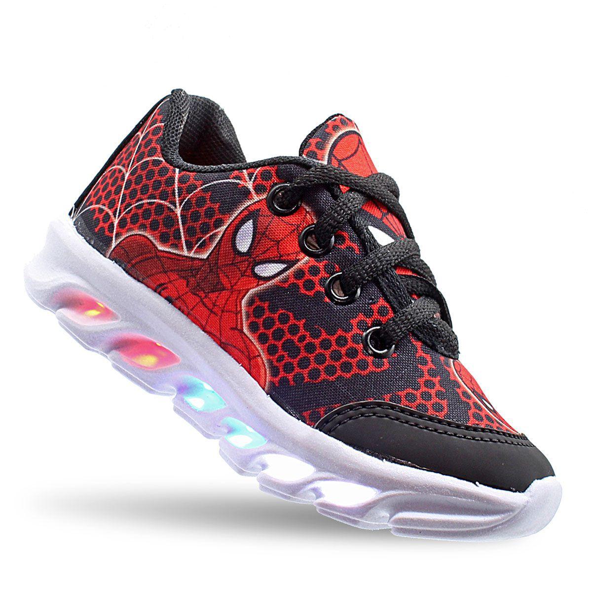 sapato infantil masculino com led