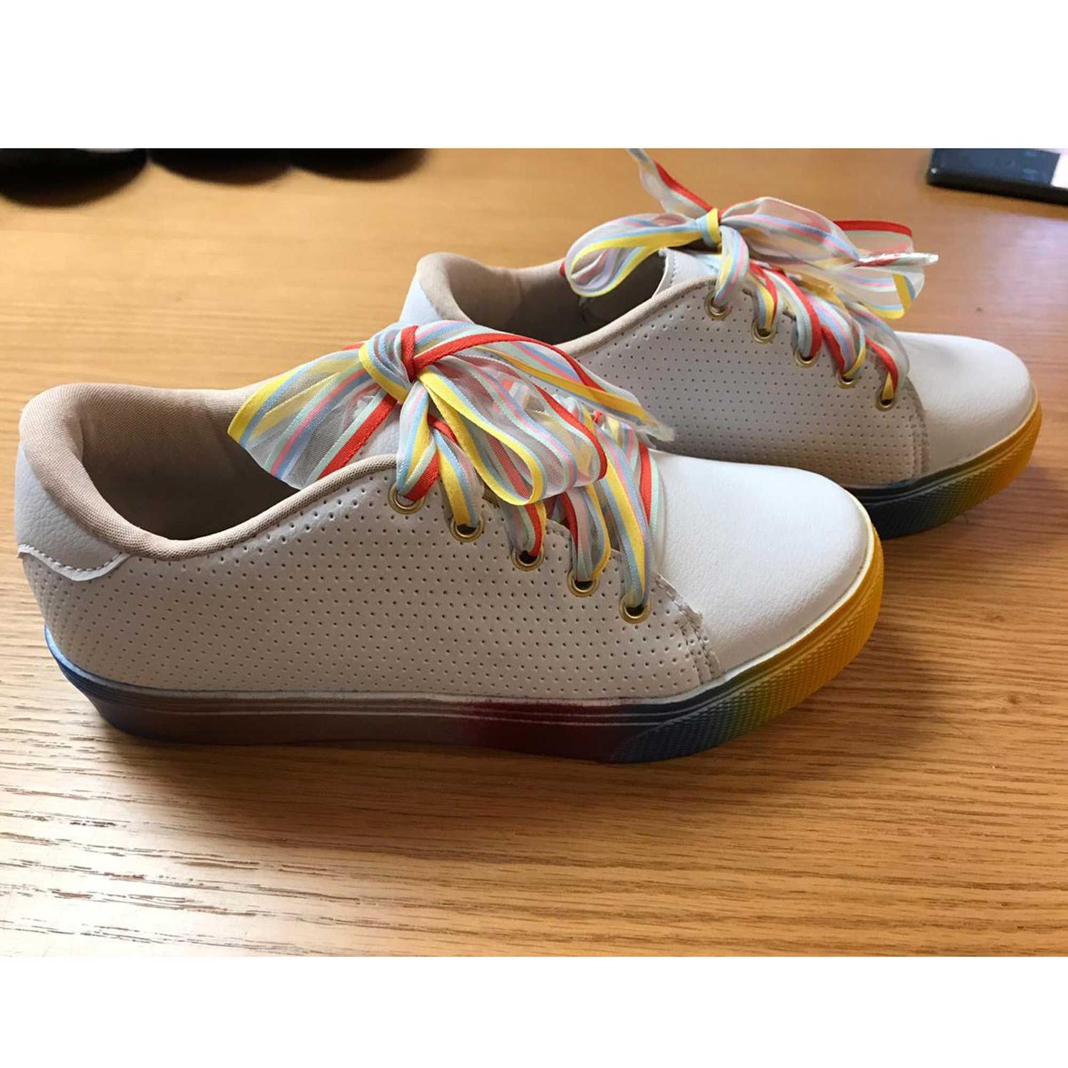 Tenis com Solado e Cadarço Colorido - Mylu - Tênis Feminino - Magazine Luiza