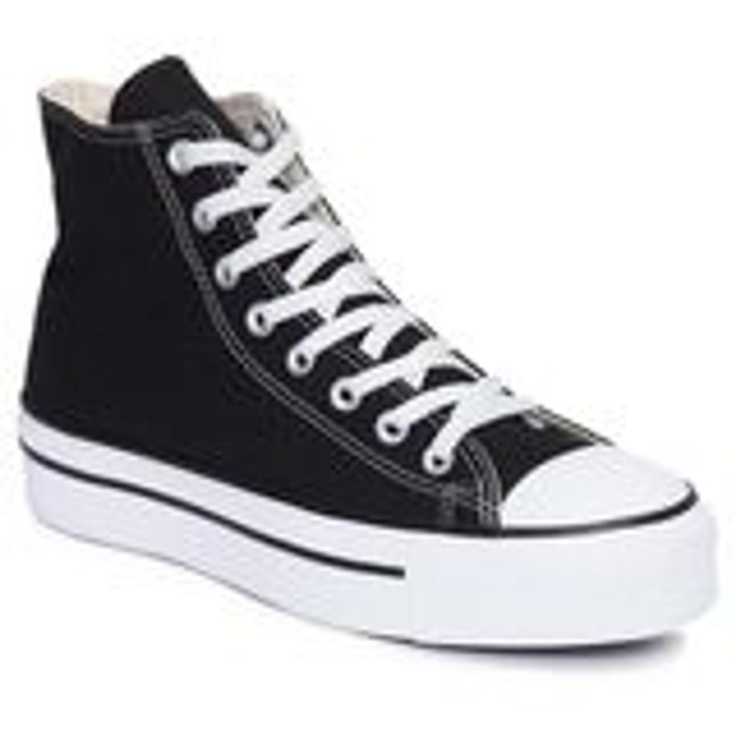 all star platform preto cano alto