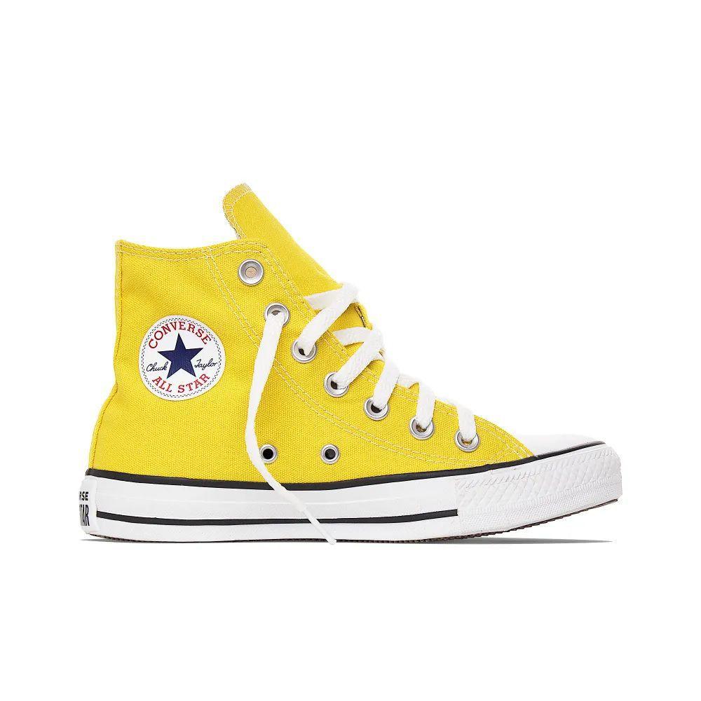 tênis converse chuck taylor all star seasonal hi amarelo