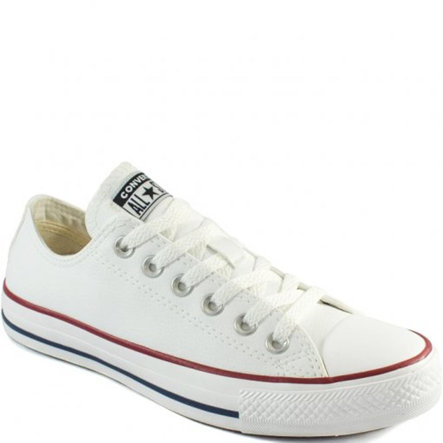 converse craft ox womens leather trainers - branco
