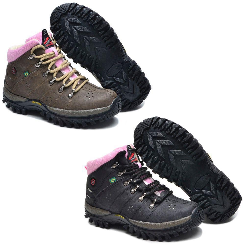 Tênis Coturno Feminino Boot Adventure Trilha Kit 2 Pares - Mr try shoes -  Calçados Femininos - Magazine Luiza
