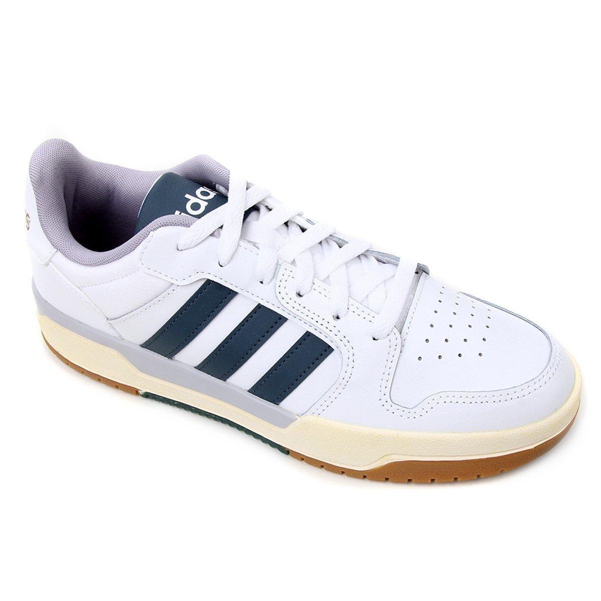 tenis masculino casual em couro adidas