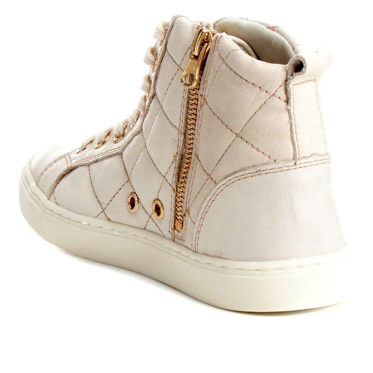 tênis couro cano alto cavalera barbara feminino