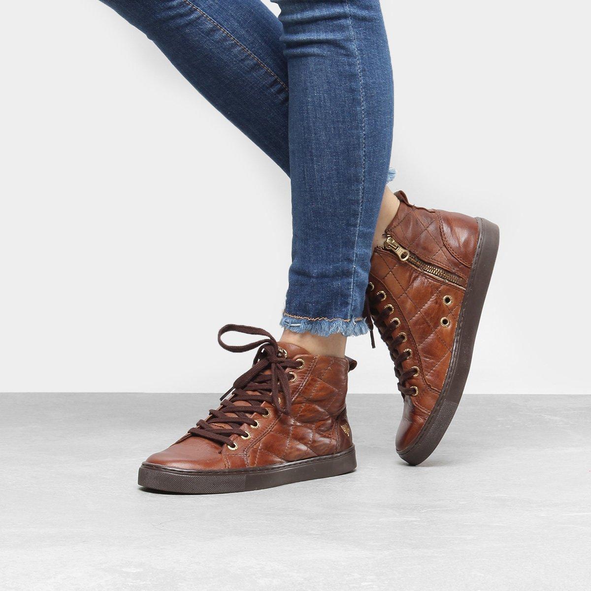 tenis couro feminino cavalera