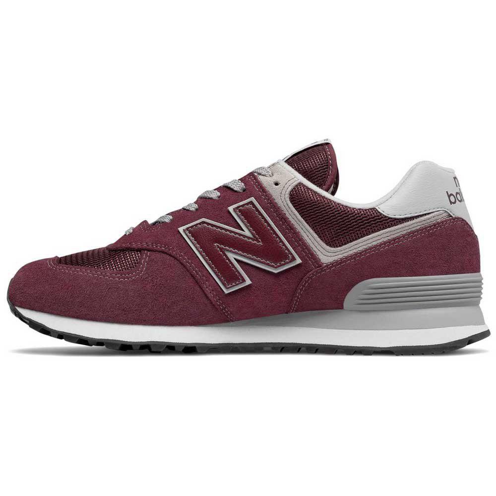 new balance 574 preto couro