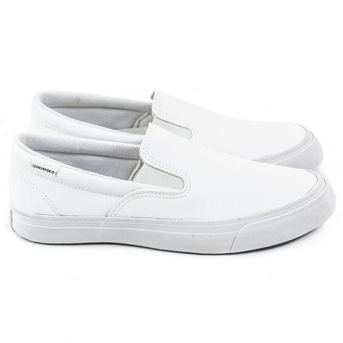 tenis converse slip on couro