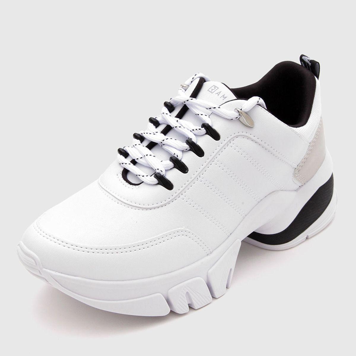 tenis chunky ramarim branco