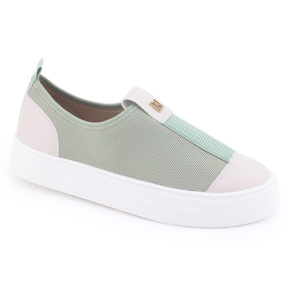 Tênis Slip On Tramado Bebecê Feminino - Preto