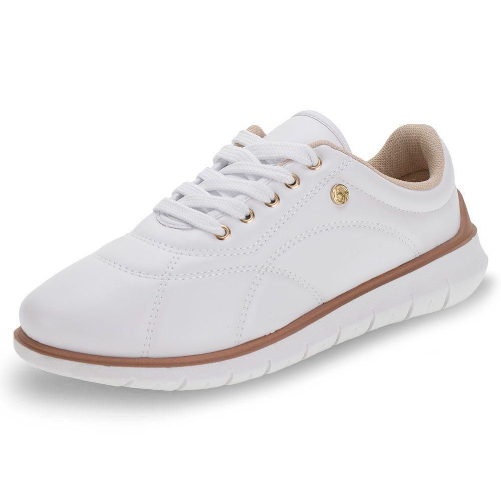 tenis branco feminino beira rio