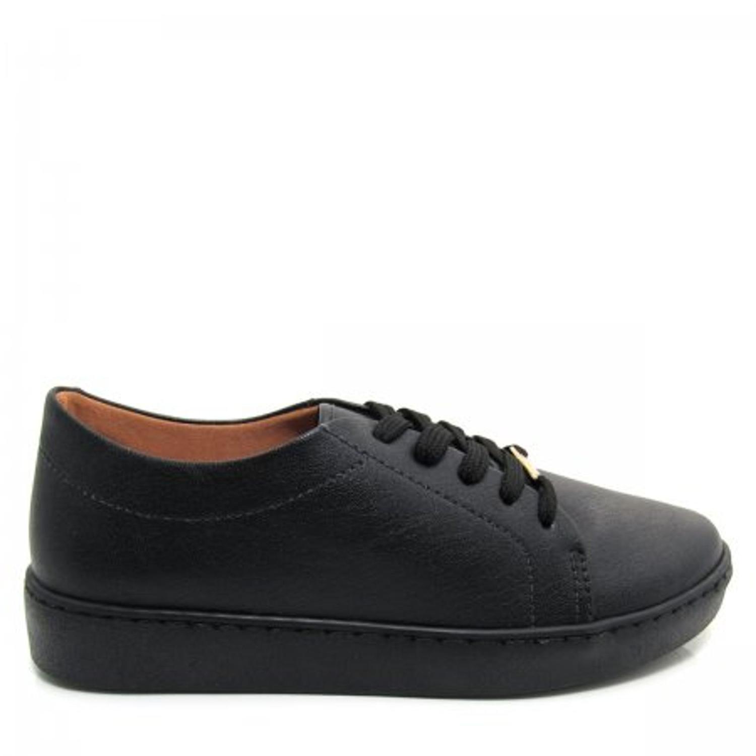 tenis vizzano preto couro