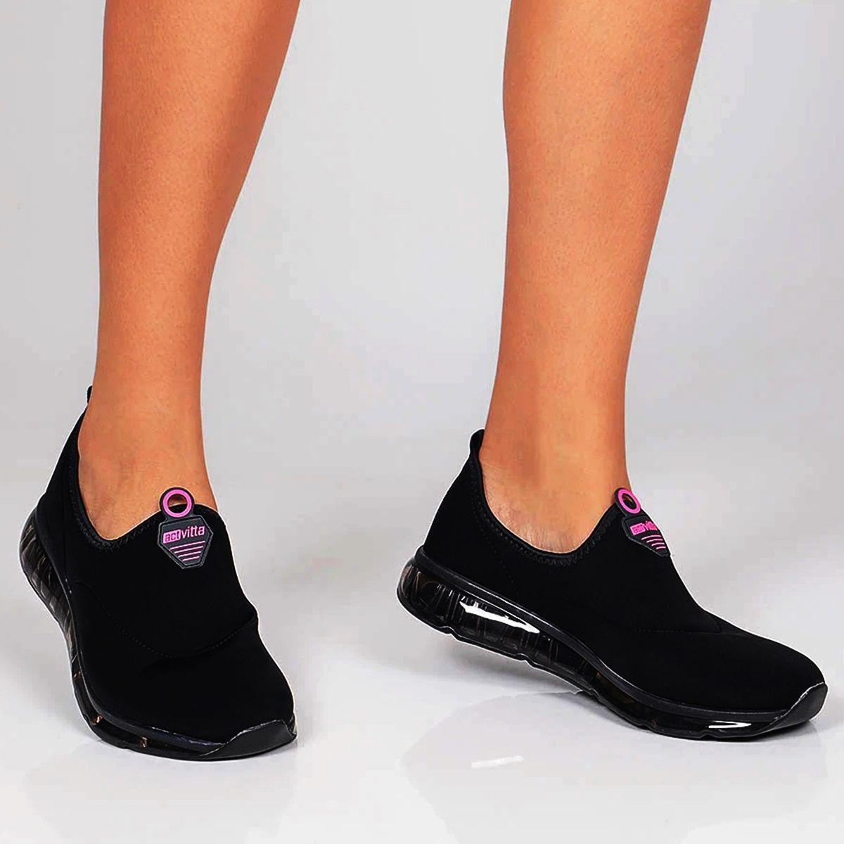Tênis Feminino Casual Ortopédico Esporão Fascite Joanete Conforto Slip On  Sem Cadarço Esportivo Lycra Actvitta 4215404 - Slipper / Slip On Feminino -  Magazine Luiza