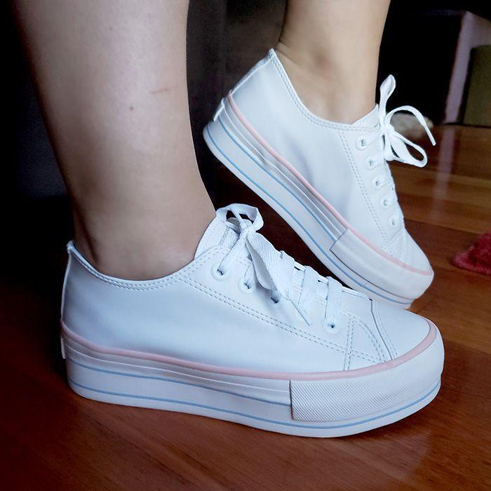Tênis Femininos Tenis Branco Da Capricho Plataforma Capricho