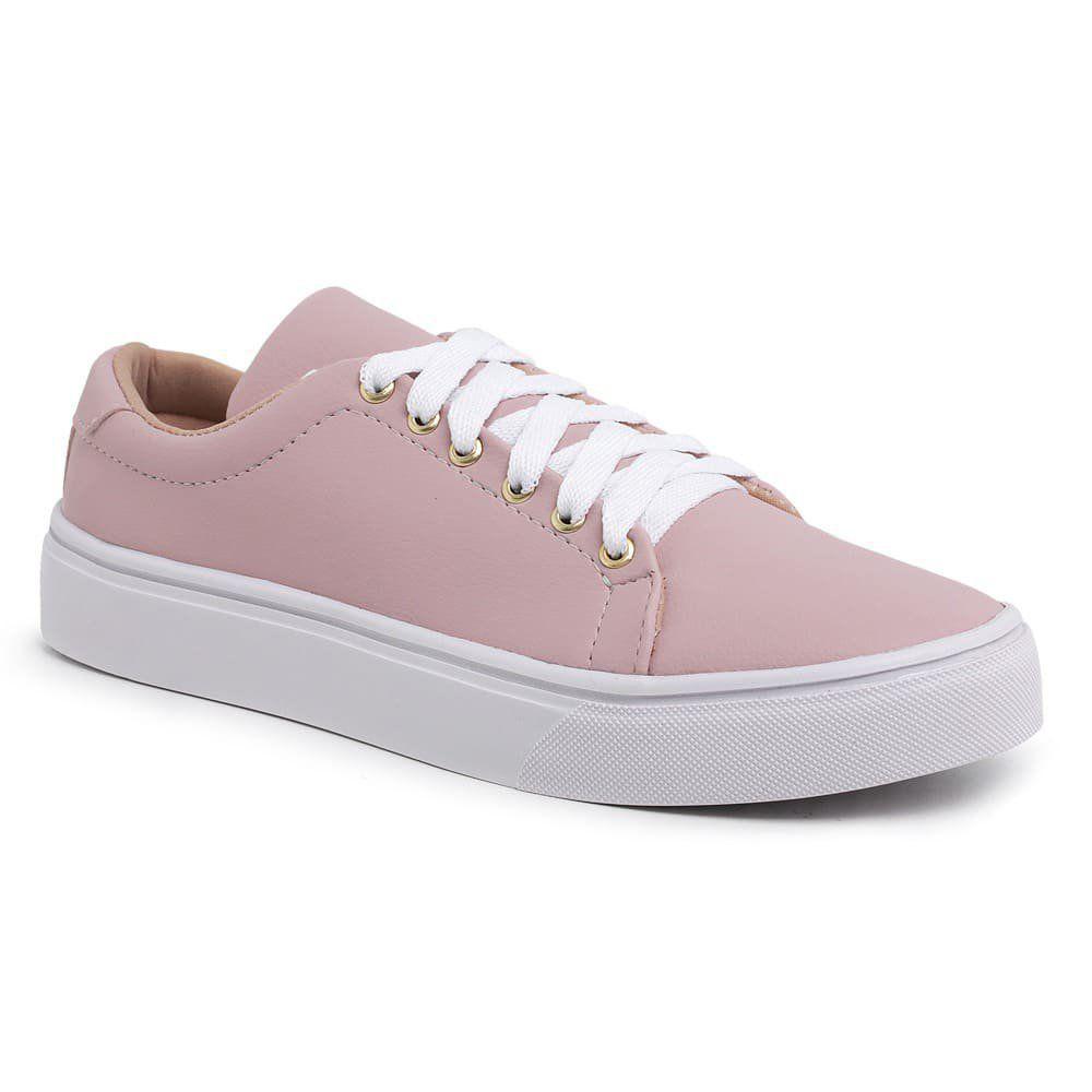tenis feminino casual rose