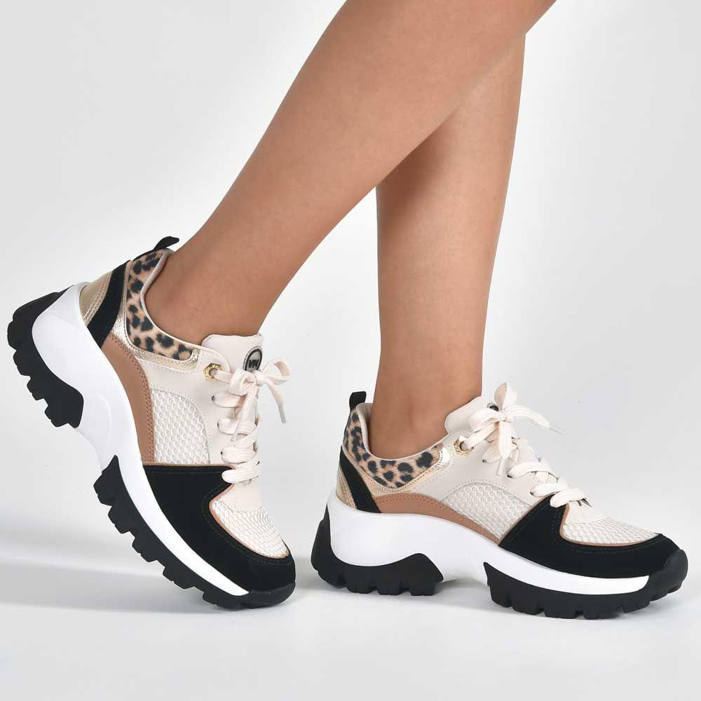 Tênis Feminino Tenis Via Marte Chunky Onca TÃªnis Via Marte Chunky