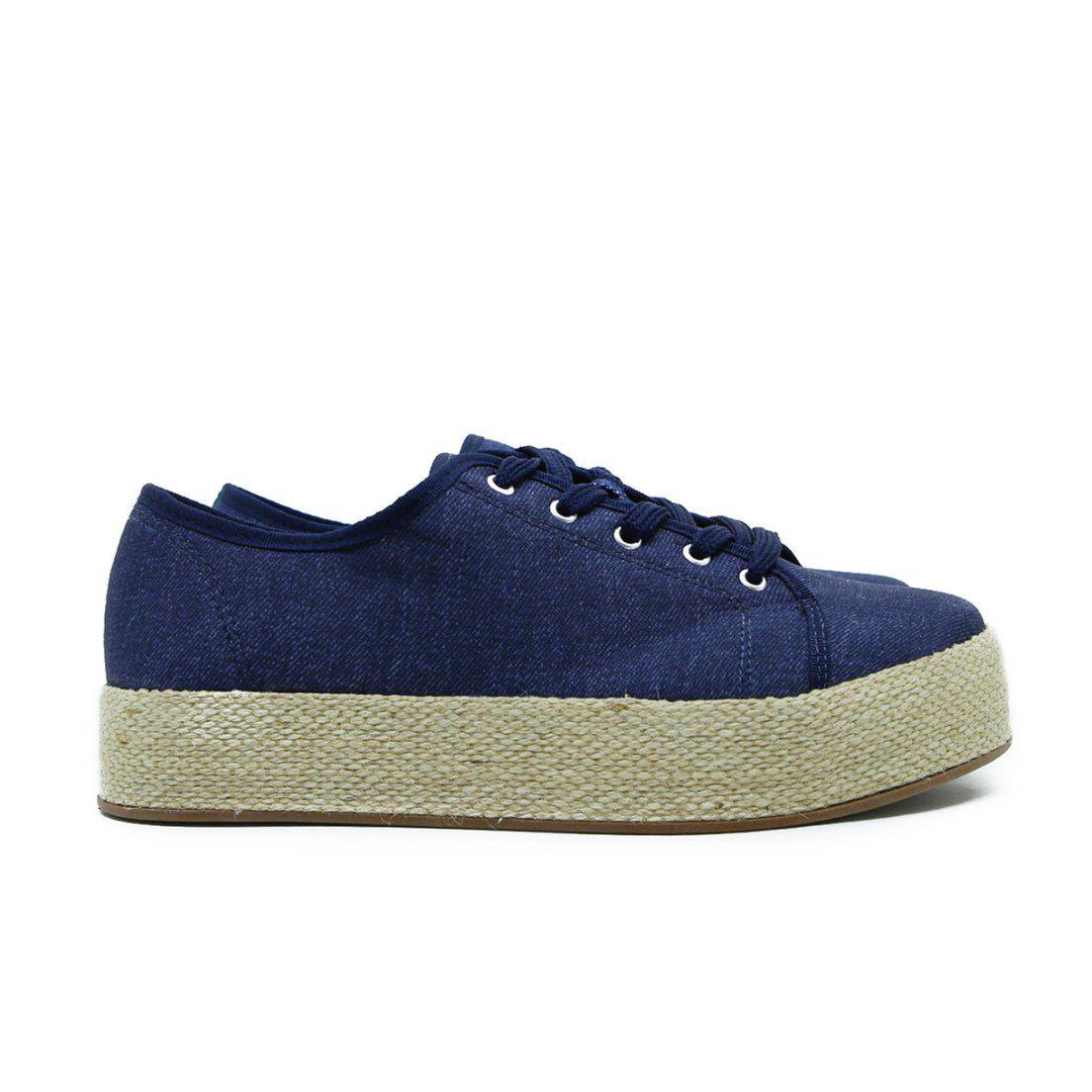 Tênis Feminino Flatform Sola Alta Juta no Solado Jeans - Pé Vermelho  Calçados - Calçados Femininos - Magazine Luiza