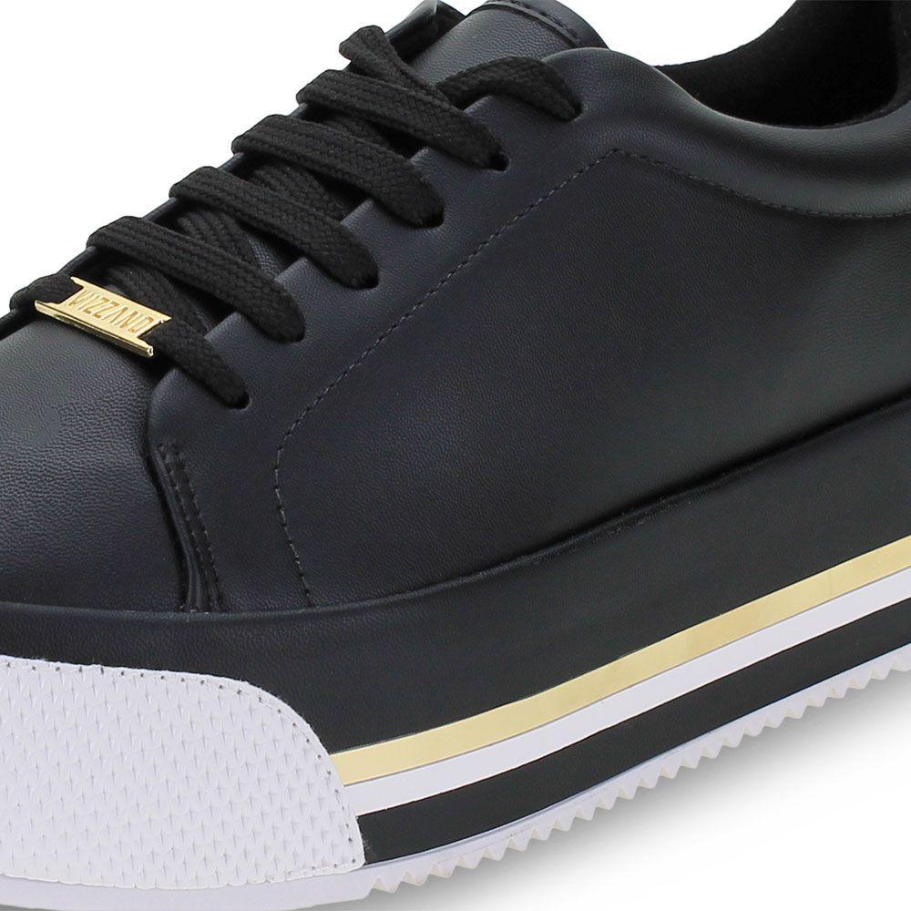 tenis flatform vizzano preto
